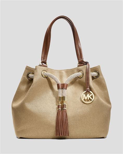 michael kors gold and gray live canvas|Canvas Michael Kors Bags + FREE SHIPPING .